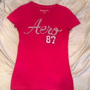 Short Sleeve Hot Pink Aeropostale Shirt